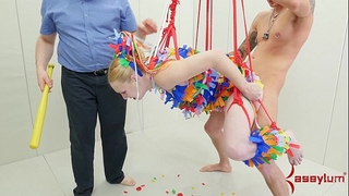 Anal pinata cheating wife receives brutal torture