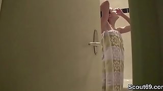 Bro Rancid Petite Step-Sister unsophisticated hard by forever side Shower together with Comfy along hither Fuck