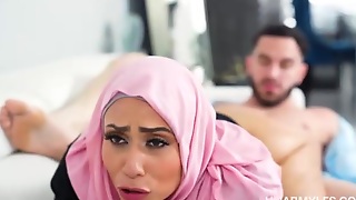 Curvaceous Arab mom seduced stepson into some deep passion