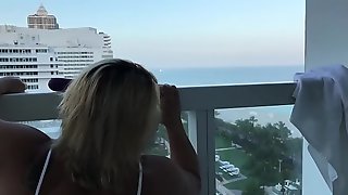 Fucking On Our Hotel Balcony In Miami