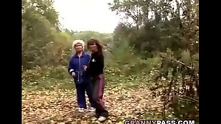 Granny Lesbian Love In The Forest