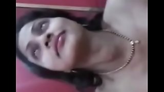 Cute indian desi girlfriend boobs pressing and pussy fingering.MP4