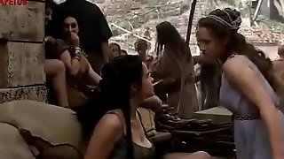Slave Girl in ancient Rome taunts Master and gets punished for it