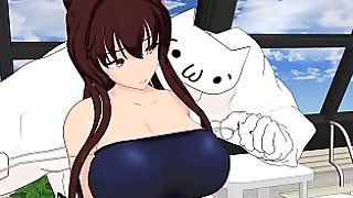 MMD Kantai Collection Yamato Big Tits Grope