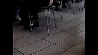 Feet flashing in McDonald