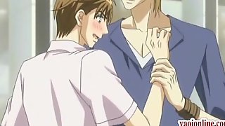 Unforgettable hentai delighted giving a kiss
