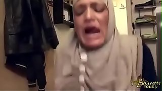 hijabi maid slapped forced anal and squirting