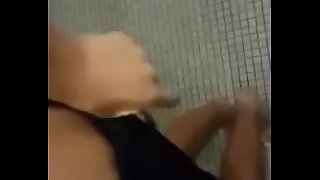 Latina shopkeeper clothes shop blowjob in the bathroom for being a good customer