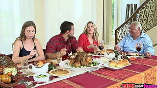 Moms Bang Teen  - Naughty Family Thanksgiving