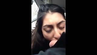 Pakistani girl in UK car